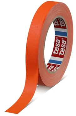 GWS tesa 4671 Acrylatbeschichtetes Gewebeband, 25 m x 25 mm, fluoresz.-orange