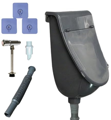 Liakyunf Urinoirs pour homme – Toilettes d'extérieur – Toilettes avec housse pour salle de sport, dortoir, camping-car, camping, garage, parc public, arrière-cour, abri de chantier