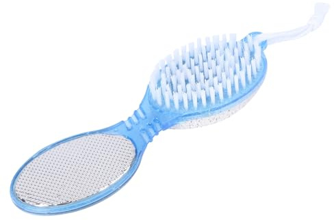 VICASKY Exfoliation Smoother Kit Foot File Pad 4 in 1 Foot Care Tool Pumice Stone Nail Brush Callus Reducer for-Home Pedicure After Shower
