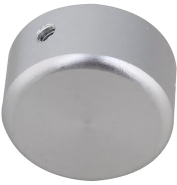 Fußschalteraufsatz aus Aluminiumlegierung Silber, 2 Satz | Gitarren Effektpedal Nagelkappen, 3 Schrauben und 1 Griff pro Satz, für Fußpedal Aufsätze