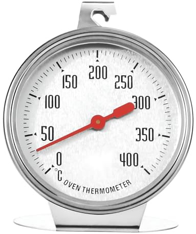 Backofenthermometer,Ofenthermometer Für Backofen,Messbereich 0°C Bis 400°C,Multifunktions Küchen Lebensmittel Temperaturanzeige,Edelstahl Ofenthermometer Mit Großem Zifferblatt Zum Backen Bbq & Kochen