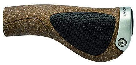Ergon - GP1 Lock-on Fahrradgriffe | Regular Compatible | für Touring- and MTB Fahrräder | Schwarz | Small