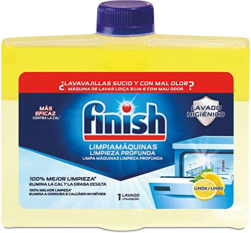 Finish Lemon Sparkle Deep Grease Cleaning Dishwasher Cleaner - 250ml Pack of 1