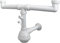 Sifone lavelli pera 2 vie per lavatrice bianco [GOPLAST ]