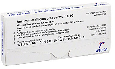 Aurum Metallicum Praeparatum D 10 Ampullen