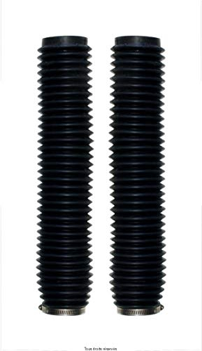 Soufflets De Fourche Moto Noir Ø: 43/Ø59mm - Longueur: 370mm