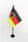 AZ FLAG UB_477 Bandera de Mesa Alemana con Base de Águila, Eje de Plástico, Color Negro, 15 x 10