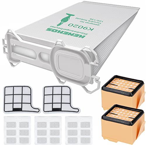 Kenekos - SPARSET 18 Staubsaugerbeutel Microvlies + 2 Hepafilter + 2 Motorschutzfilter + 18 x Duft geeignet für Vorwerk - Kobold 135/136 / 135SC / VK135 / VK136