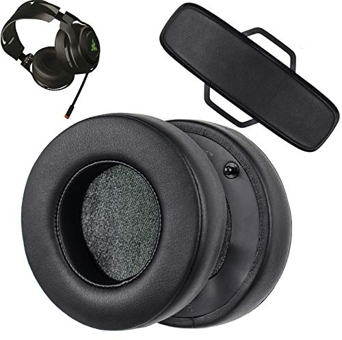 ManO'War Ohrpolster Ersatz OhrKissen kompatibel mit Razer ManO'War 7.1 - Analoges Virtuell Surround Sound Gaming Kopfhörer. (Headband Earpads)