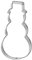 GASTROMAX 939468-1 Cortador de muñeco de Nieve de Acero Inoxidable Color, Plástico, Metalizado