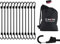 MAGMA Spanngummi 12er Set | Robuster Schnellspanner für Fahrrad, Auto, LKW, Anhänger & Garten Expander zur Sicherung von Tarps, Ladung und Planen Für Camping, Militär und Outdoor (75cm, Schwarz)