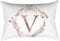 Xmiral Kissenbez黦e Kissenh黮len Ros間old Alphabet Gedruckte Polyester Kopfkissenbezug 30cm x 50cm(V)