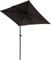 Pure Home & Garden Kurbelschirm Sunny 210 x 140 cm anthrazit, mit UV-Schutz 40 Plus, Knicker und abnehmbarem Bezug
