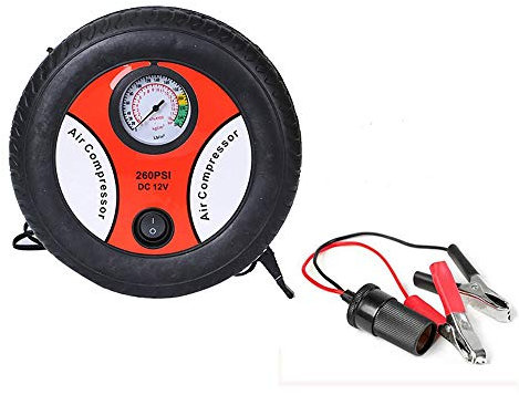 JTRHD Air Compressor Pump Air Compressor Tire Inflator DC 12V 156W Portable Air Compressor for Car Tires Digital Air Pump for Car, Motorcycle, Bicycle (Color : Red, Size : 17.8x9x6.8cm)