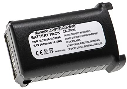 vhbw Akku Ersatz für Symbol 82-111734-01, BRTY-MC90SAB00-01, BTRY-MC90GKAB0E-10 für Handheld Computer Scanner (2600mAh, 7,4V, Li-Ion)