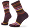 Smartwool Damen Everyday Zig Zag Valley Crew, Bordeaux, Small