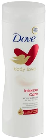 Dove Body Love Body Lotion - Intense Care - mit Ceramide restoring Serum - 3er Pack (3 x 400ml)