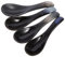 Housoutil 4Pcs Japanische Suppenlöffel Asiatische Suppe Löffel Keramik- Suppe Löffel Retro Marmor Muster Ramen Löffel Löffel für Suppe Dumplings Pho Wonton Miso(Braun)