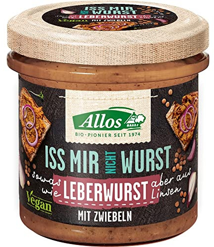 Allos Iss Mir Nicht Wurst, Vegane Leberwurst Mit Zwiebeln, 135 (24er Pack