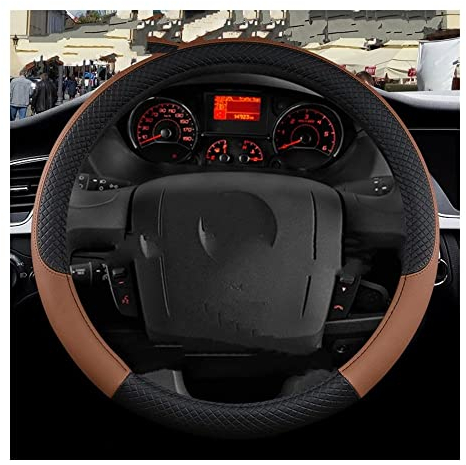 Lenkradbezug Für FIAT Für Ducato Auto-Lenkradabdeckung PU-Leder Qualität Autozubehör Schneller Lenkrad Schutzabdeckung (Color : Blanc)