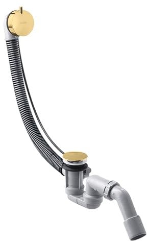 Hansgrohe Axor Flexaplus S set complet, garniture de vidage et de trop-plein, pour baignoires normales 58316, Coloris: Optique en or poli