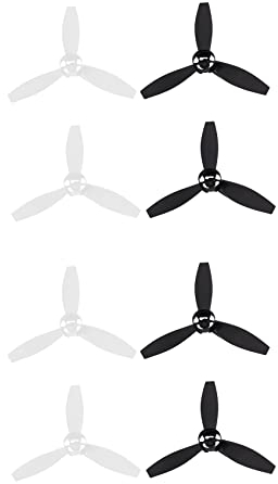 CIWEI 8 Propeller Zubehör Ersatzklingen für Parrot Bebop 2 Drohne Schwarz Weiß