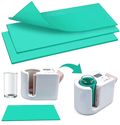 FYOBOT Gobelets de Sublimation Wrap pour Mug Press, 3 ¨¦Paisseurs Vert Silicone Mug Wrap pour Heat Press Sublimation Machine