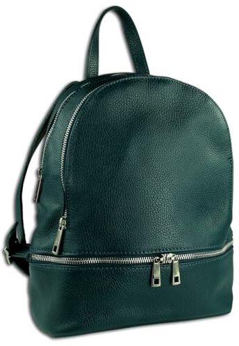 Toscanto Damen Cityrucksack Leder Tasche türkis OTT612RT Leder Cityrucksack