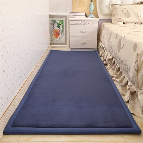 PEYNIR Verdickter Bettteppich, Babymatte, Schlafzimmer, Erkerfenster, Tatami, Kinder, Winter, Bodenmatte, Loartee, geometrische Streifen, 50 x 160 cm