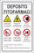M-ITALY CARTELLO SEGNALETICO - deposito fitofarmaci - Adesivo Extra Resistente, Pannello in Forex, Pannello In Alluminio (30x42, Alluminio)
