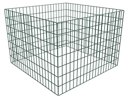 INLIFE Compostiera da Giardino Quadrata a Rete 100 x 100 x 70 cm Casa e Giardino, Prato e giardino (3,58KG)