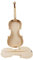 YoungMonic Unlackierte Violine 4/4 Größe Flammenahorn-Fichtendecke, handgefertigt, ungeleimt (4/4 Größe), 2 Stück
