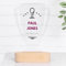 Wanapix | Trophée Personnalisable | Coupe Trophée | Méthacrylate | Impression en Couleur | Base en Bois Naturel | Coupe du Monde