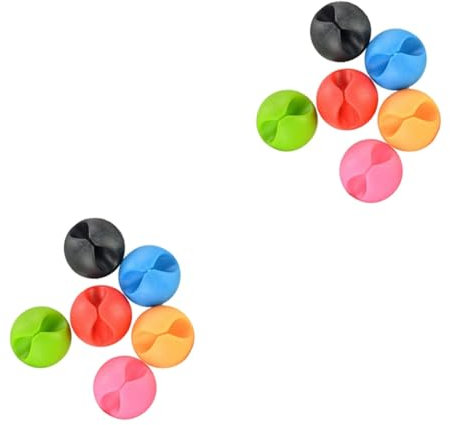 Gadpiparty 48stücke Bunte Kabelhalter Für Schreibtisch Einzelne Slots Zur Kabelorganisation Für Ladegeräte Usb-kabel Und Mehr Zufällige Farben Praktisches Kabelmanagement