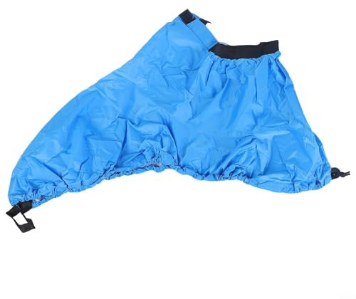 Uwithdanceme Kayak Deck Cover Skirt, Boat Canoe Kayak Splash Spray Skirt, Waterproof Kayak Canoe Boat Spraydeck Spray Deck Skirt, Cockpit Cover(XL Blue)