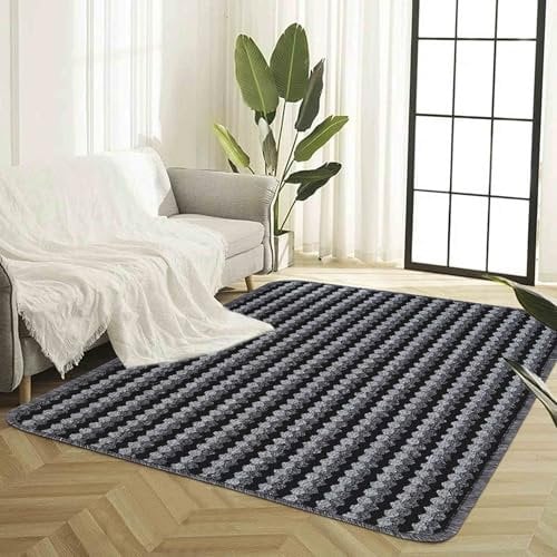 Rugs by Desire Eden Washable door mat Kitchen mat - Floor mat Door Dirt Trapper - Non Slip Door mats indoor - Anthracite, 90x150 cm