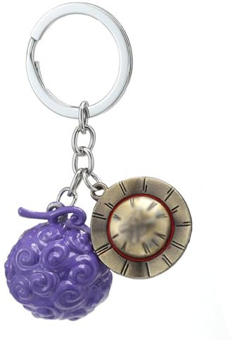 DNMH Porte Clef Porte Clef One Piece Porte Clés Porte-Clés Animé Cadeau Parfait Pour Les Fans D'Anime(Luffy-Violet)