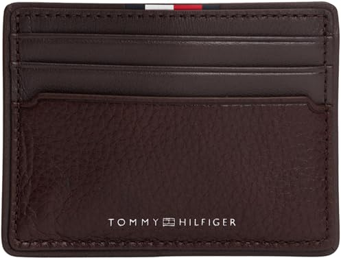 TOMMY HILFIGER Herren Th Corp Cc Holder Am0am13738 Kartenhalter, Brown (Coffee Bean)