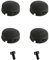 Laroal Pulsante di Ricambio per Campanello PRO Pulsante di Ricambio con 4 Pulsanti 2 Viti Pulsante per Campanello Video Compatibile con Doorbell PRO Riparazione Pulsanti rotti e incrinati