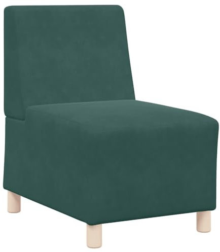 vidaXL Sessel Dunkelgrün 55 cm Samt, Sofasessel, Fernsehsessel, Relaxsessel, Einzelsofa, Relaxsofa, Loungesessel, Wohnzimmer Sessel, Polstersofa