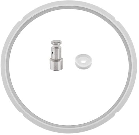 CKANDAY Universal Silicone Sealing Ring for 5 & 6 Quart Electric Pressure Cookers, Replacement Parts Set Include Float Valve Seal, Gasket, Sealing Ring for 5, 6 Quart Models, Clear
