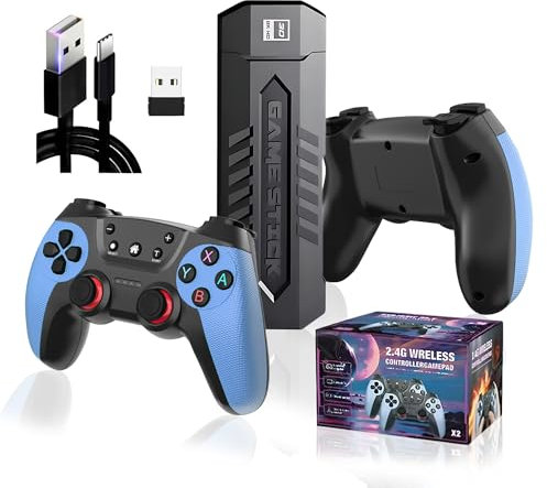 X2 Blue Consola de Juegos Retro 256GB - 4K Game Stick 70000+ Juegos,50+ Emuladores,Plug and Play HDMI,Consola de Videojuegos retro con 2 Mandos Inalámbricos,Mini Consola Portáti arcade para TV/PC