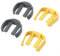 YUETTYY 4 PCS Replacement Pressure Washer C Clips Set for Karcher for K2 K3 Models for Trigger Hose Quick Car Washer Clips,2pcs yellow + 2pcs Grey C Clip