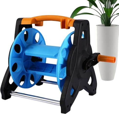 Schlauchaufroller für den Außenbereich – robuster Schlauchaufroller, mobiler Autowasch- und Bewässerungsschlauchaufroller für Hof, Park, Terrasse, Hinterhof, Bauernhof