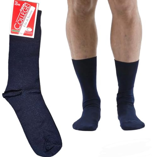 12/6 paia Calze Corte Uomo Cotone Filo di Scozia Elasticizzato altezza polpaccio a metà gamba Eleganti per Lavoro D'Ufficio, Calzini in Tessuto Fresco e Traspirante Made in Italy