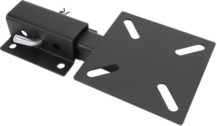 Fockety Support D'attelage pour Camion, Plaque de Montage Universelle pour Treuil, Chaîne, Grilles de Barbecue, Support de Treuil D'attelage Robuste pour Récepteurs de 2 Pouces