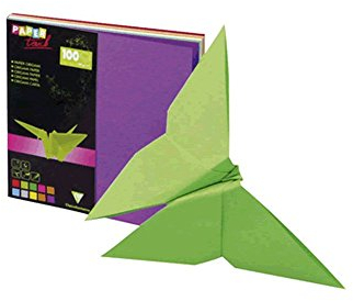 Clairefontaine 95008C Packung mit 100 Bögen Origamipapier einfarbig (12 x 12 cm, 80 g) 1 Pack farbig sortiert Farbsortierung 2