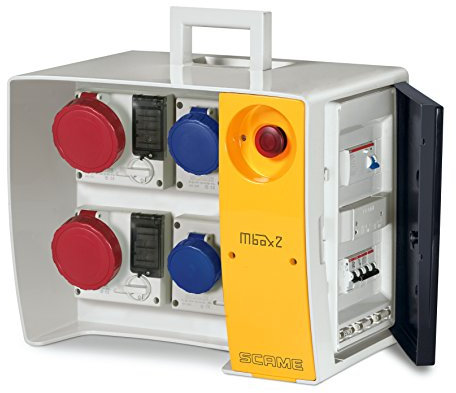 Scame Parre 656.5924-253 Quadro per Alimentazione Cantiere Edile, 400 V, Grigio