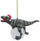 Design Toscano QS93320 Blitzer the T Rex Dinosaur Christmas Tree Ornament, Polyresin with Glass Ball, 12.5 cm