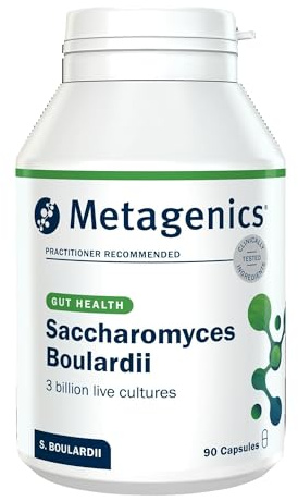 Metagenics Saccharomyces Boulardii 3 Billion, Gut Support - 90 Capsules | Travel friendly formula requiring no refrigeration, to support daily intestinal and digestive health